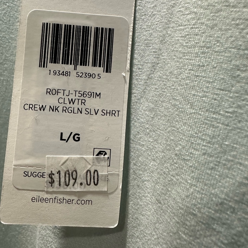 Eileen Fisher Clearwater Raglan Shirt Top Large NEW NWT Reg $138 - Picture 3 of 4